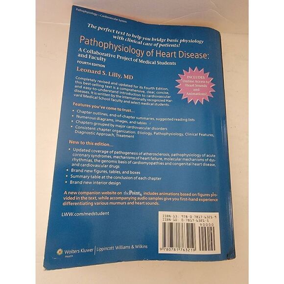 Pathophysiology of Heart Disease 4th (Fourth) Edition by Lilly - Picture 3 of 5